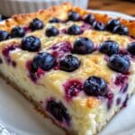 fresh blueberry cottage cheese breakfast bake with oats