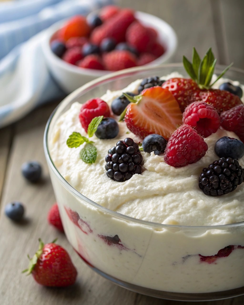 Cottage Cheese Dessert – The Best 9 Healthy & Sweet Recipes to Try Today 5 Blended cottage cheese dessert with fresh berries