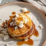 cottage cheese gluten free pancakes with fruit topping