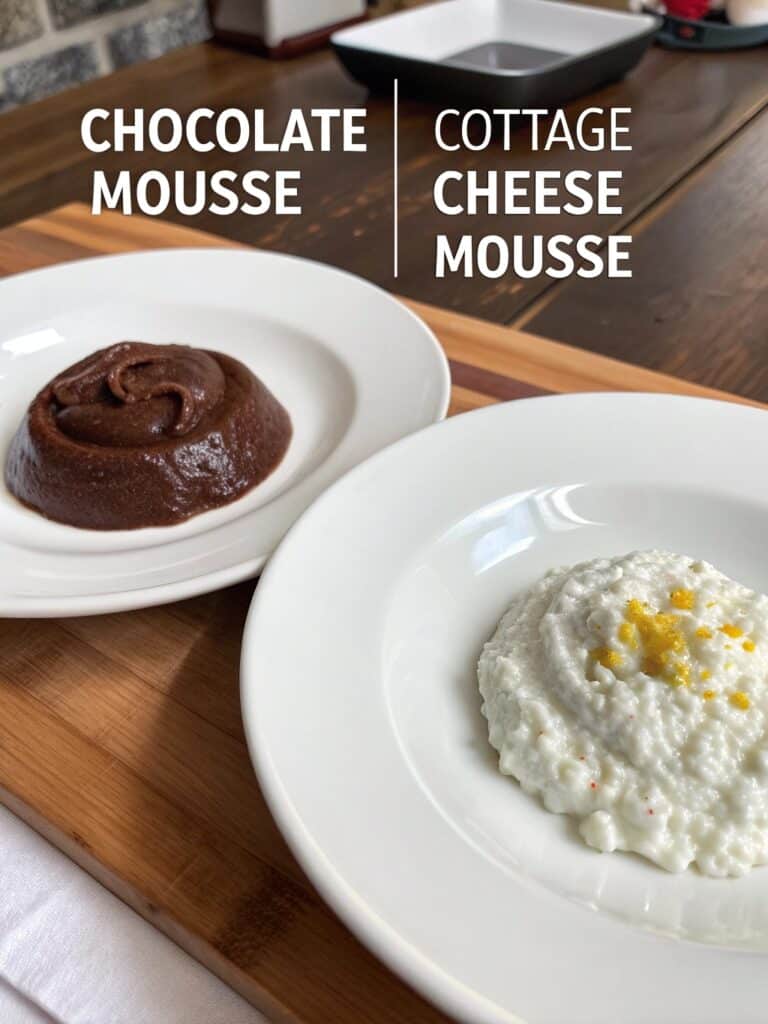 Cottage cheese mousse vs traditional mousse nutrition