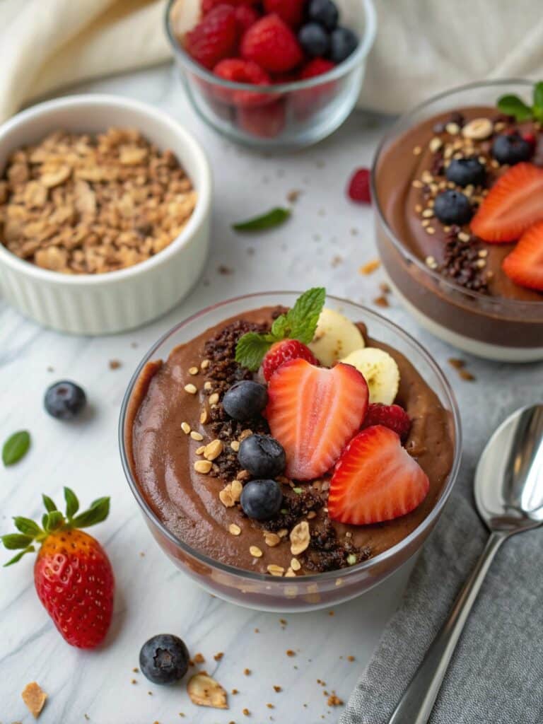 TikTok chocolate mousse with cottage cheese