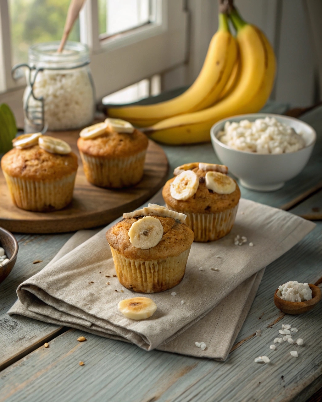 Banana muffins cottage cheese breakfast treat