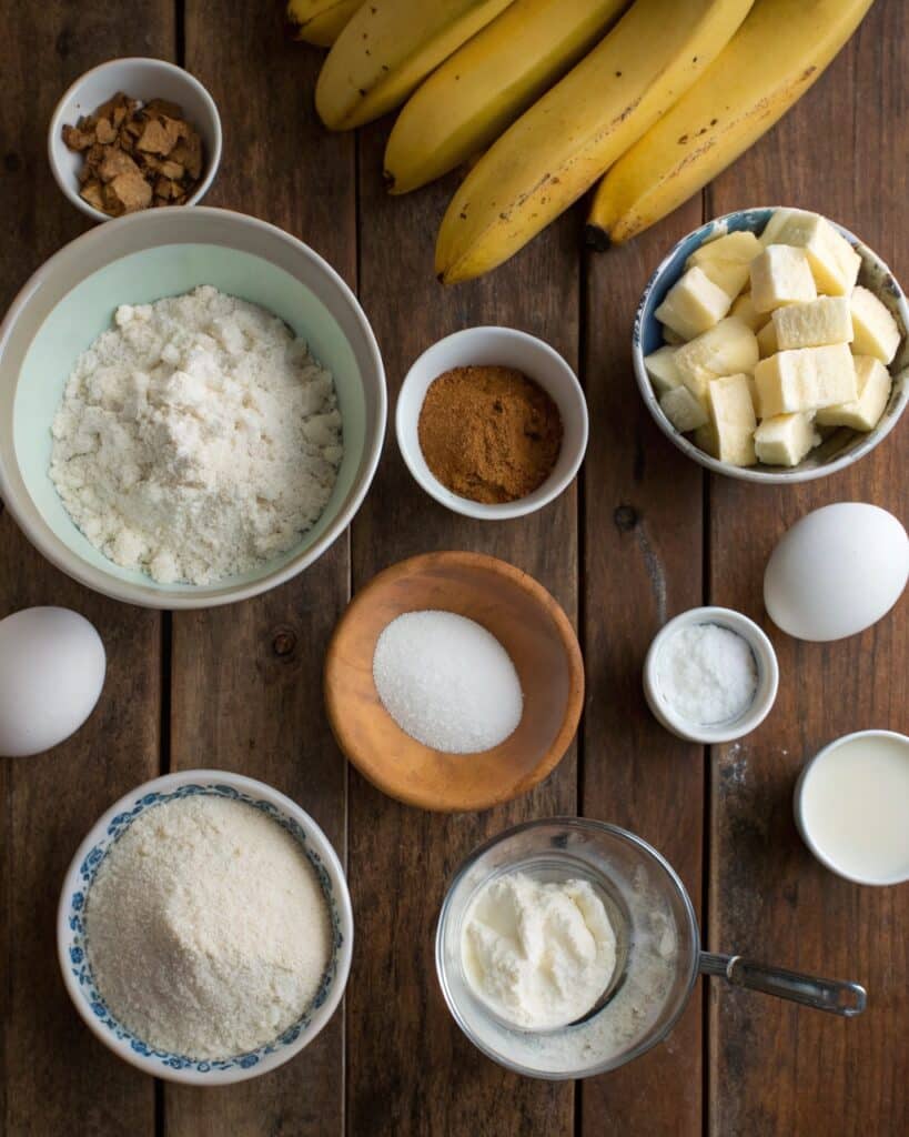 Golden, moist banana muffins with cottage cheese, fresh from the oven, perfect for breakfast or snacks.