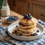 Sourdough Cottage Cheese Pancakes: Fluffy, Tangy & Delicious Every Time 9 sourdough cottage cheese pancakes stack
