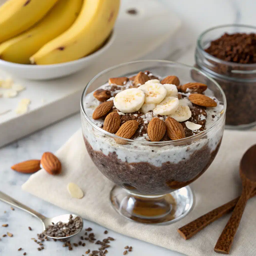 Almond Joy Overnight Chia Pudding 1 Almond Joy Overnight Chia Pudding