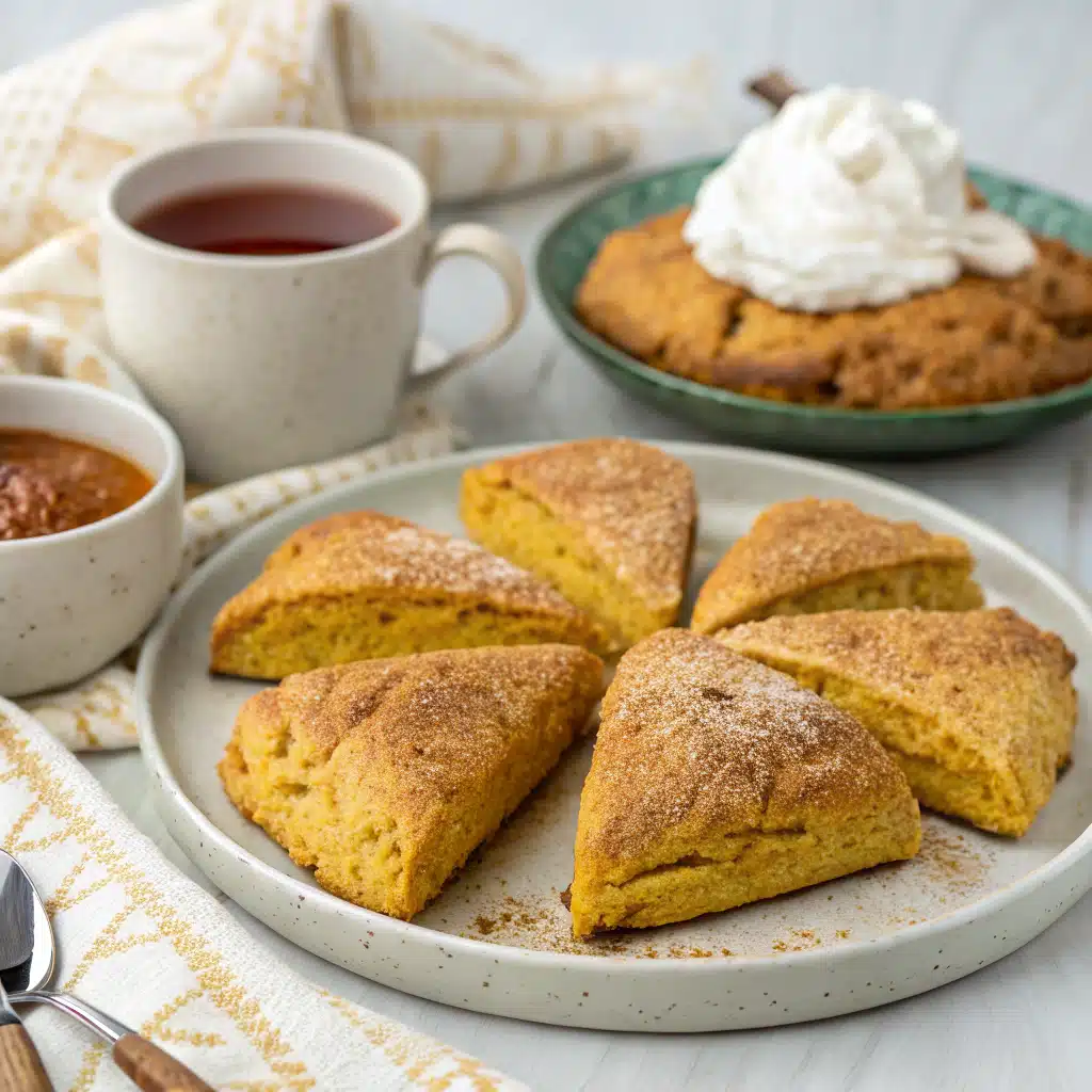 Healthy pumpkin scones