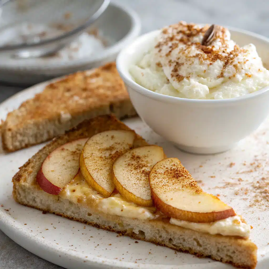 Apple Pie Cottage Cheese Toast