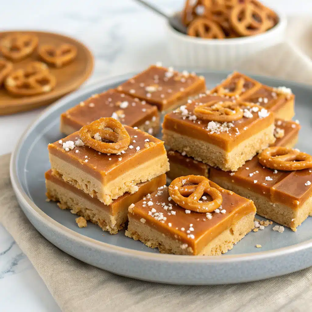 Quick No-Bake Salted Caramel Pretzel Bars for Sweet Cravings