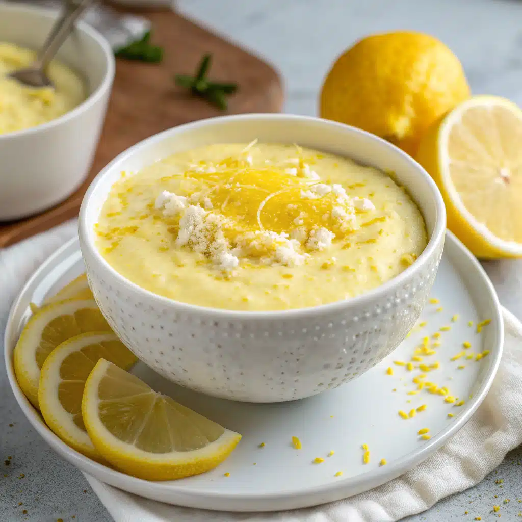 Lemon Cottage Cheese Pudding