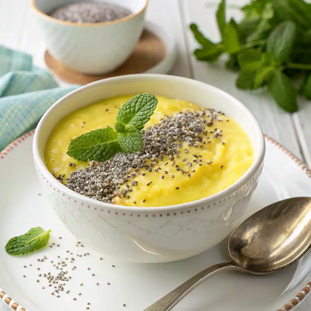 Yummy Lemon Cream Chia Pudding