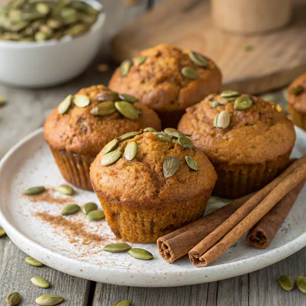 Healthy Greek Yogurt Pumpkin Muffins