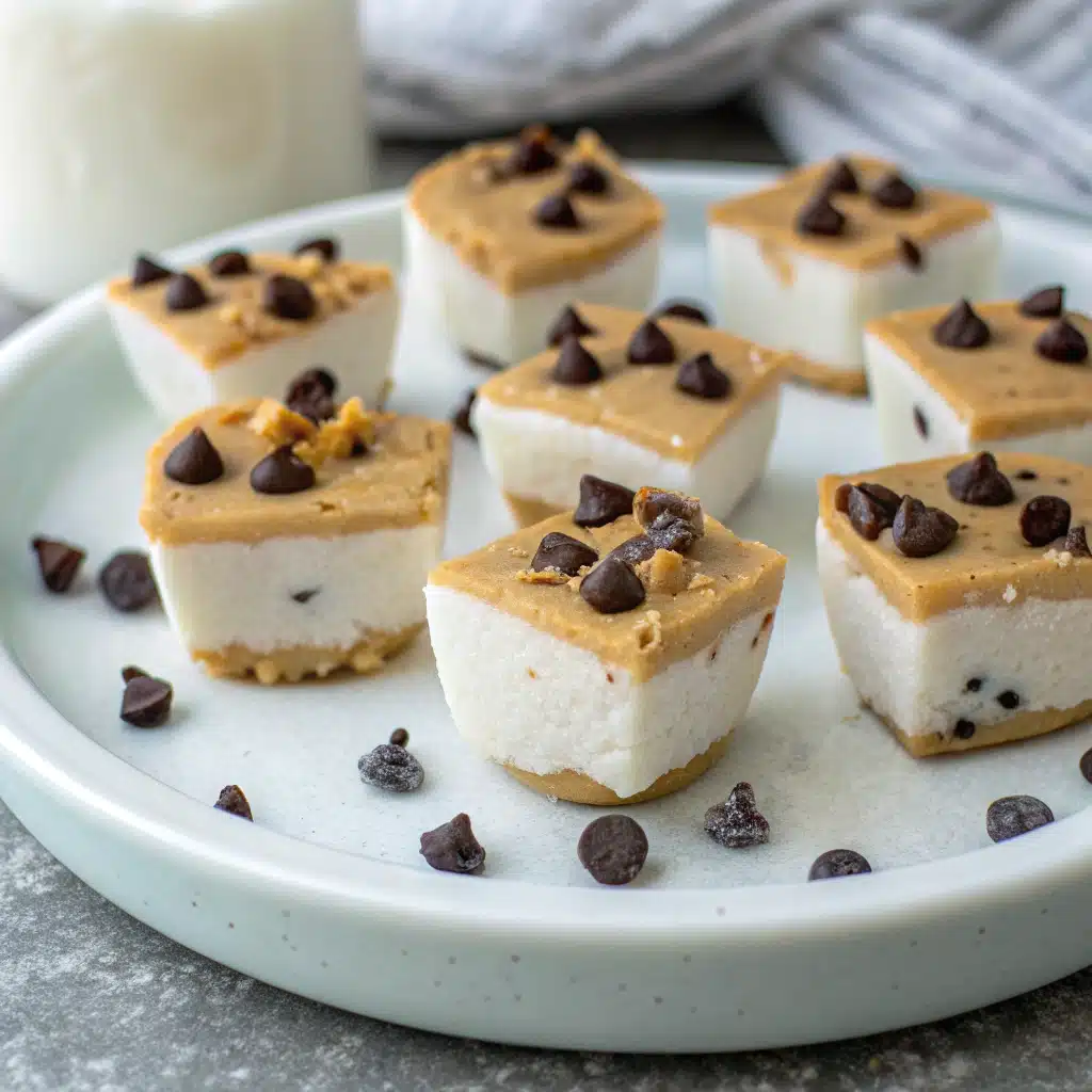 Frozen Greek Yogurt Peanut Butter Chocolate Chip Bites