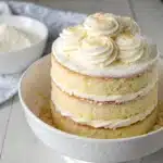 Layered Vanilla Cream Cake Bowl