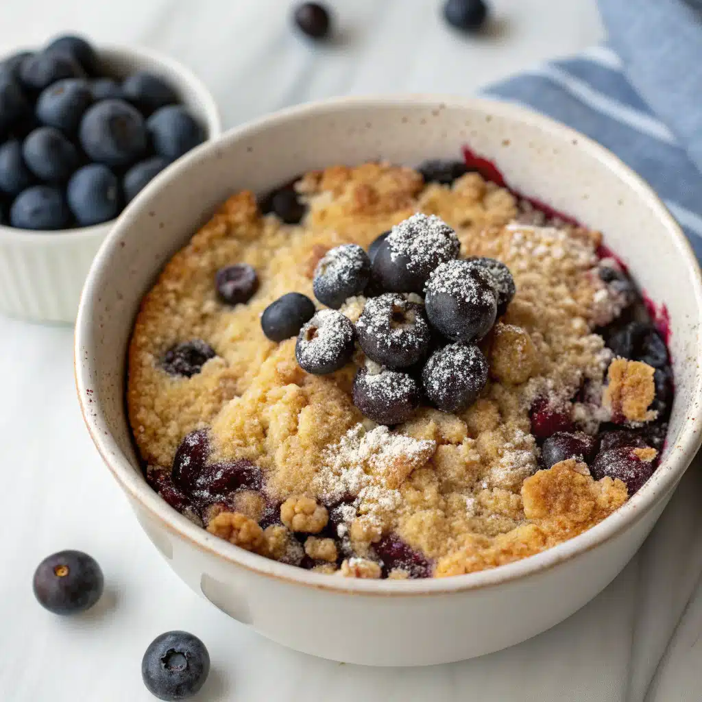 Blueberry Crumble Cake Bowl