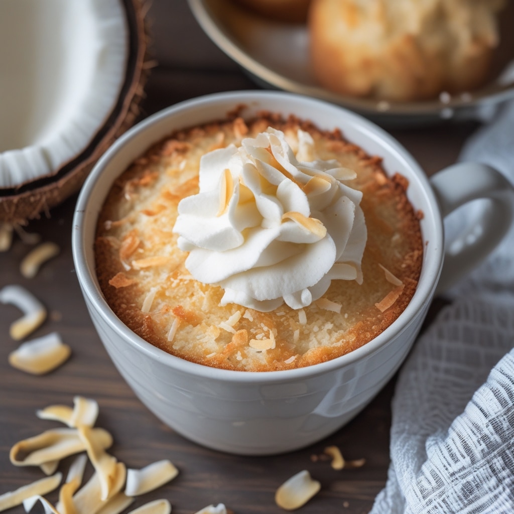 Coconut Vanilla Mug Cake