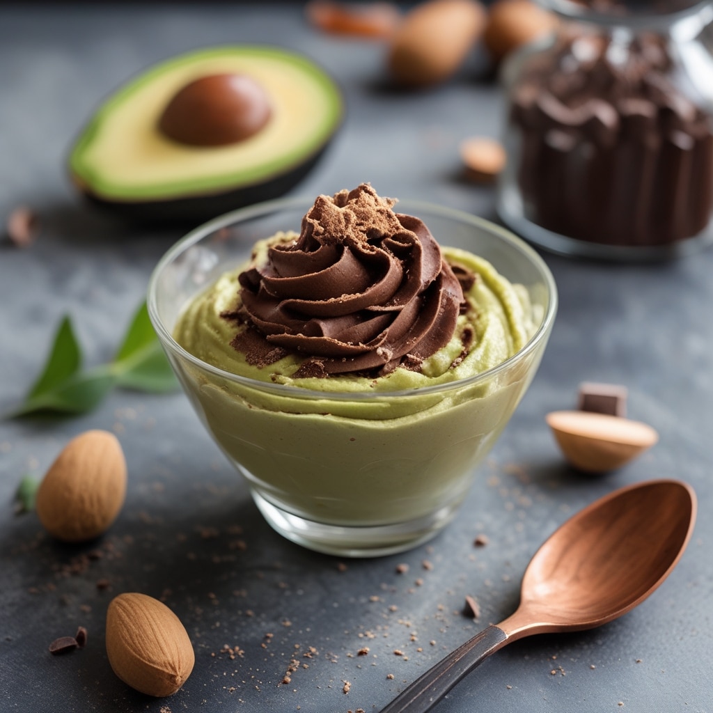 Chocolate avocado mousse