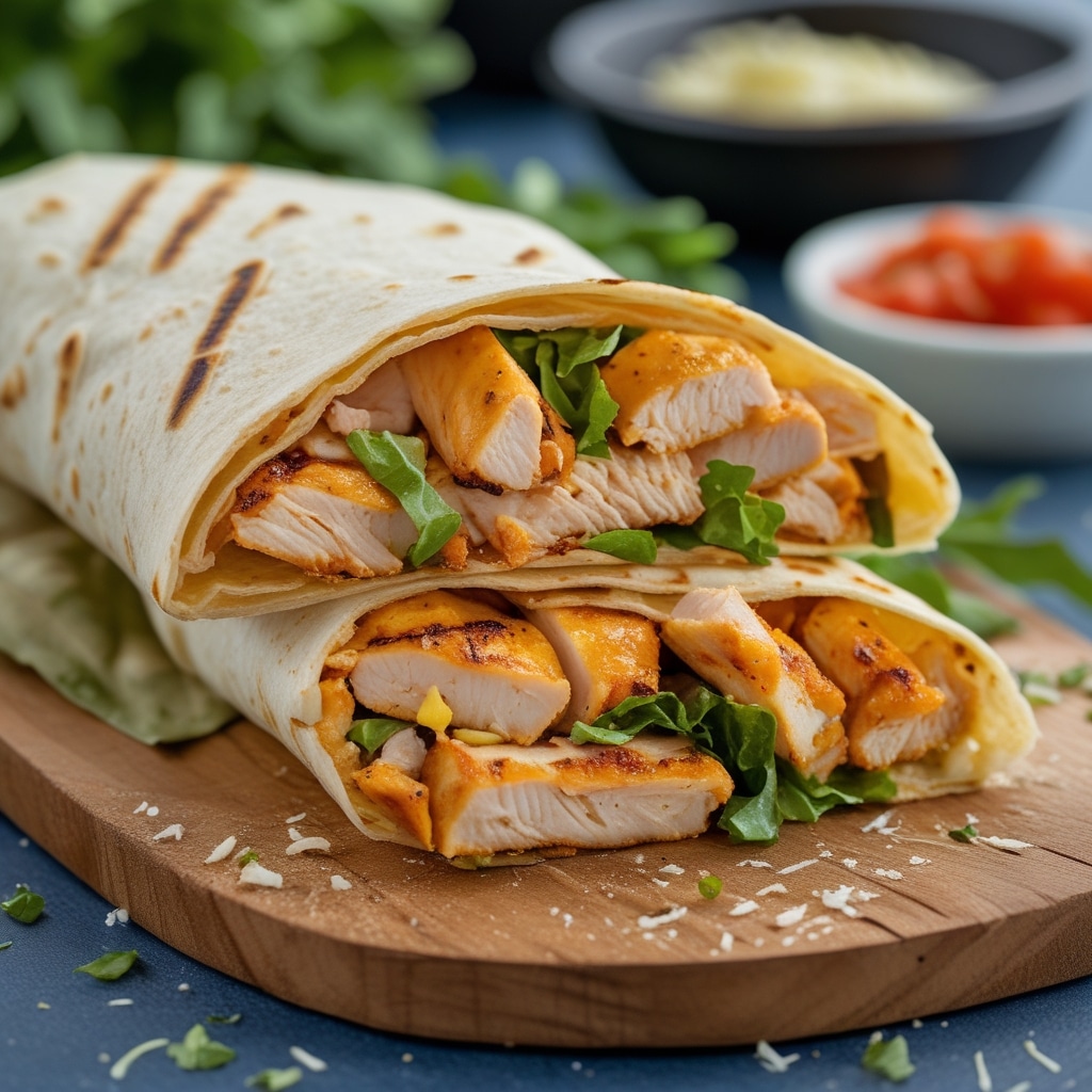 Grilled chicken wrap