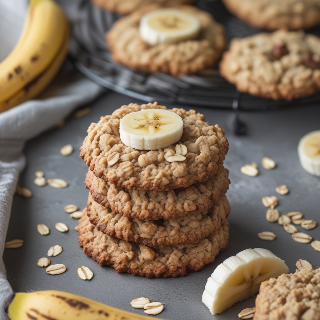Banana oatmeal cookies