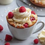 White Chocolate Raspberry Mug Cake