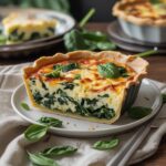 Spinach and cheese quiche