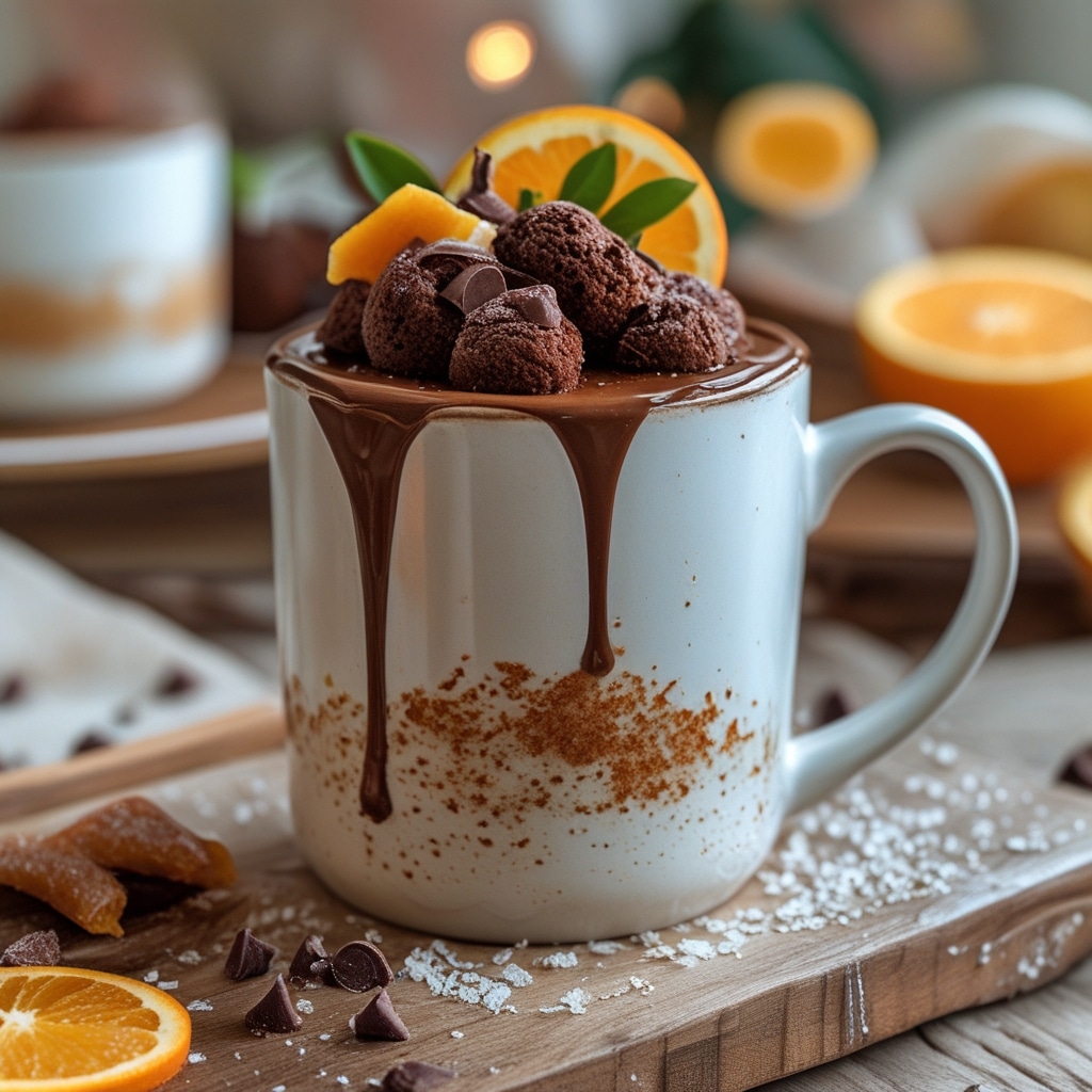 Orange Chocolate Mug Cake