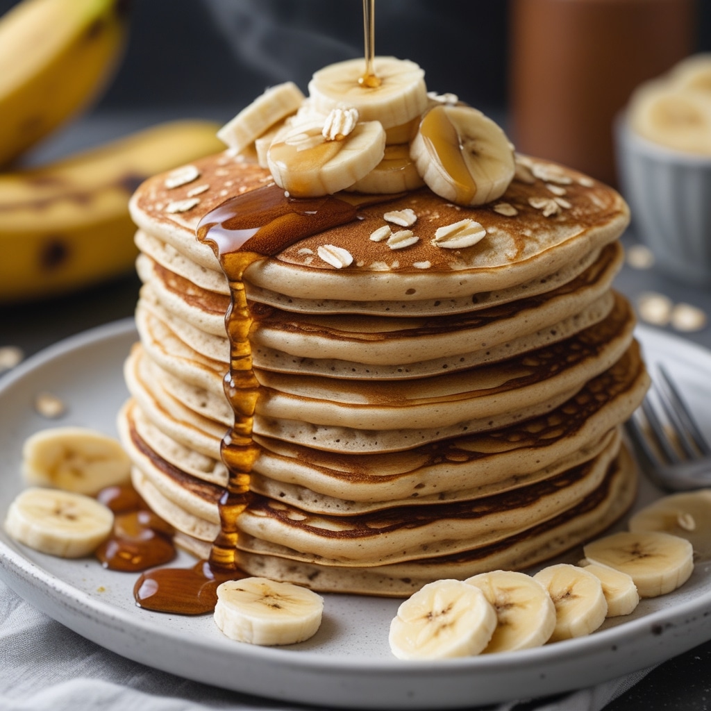 Banana Oat Pancakes