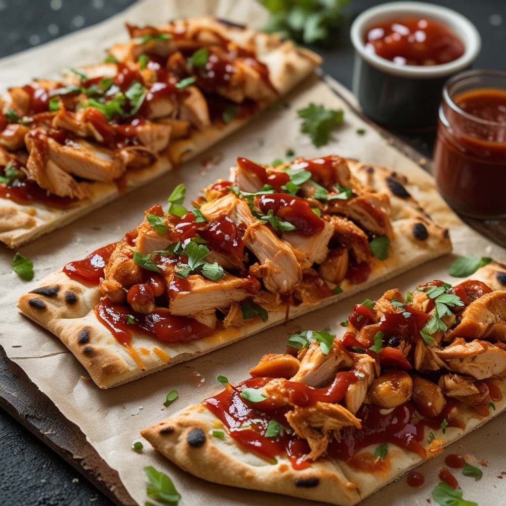 BBQ chicken flatbread