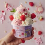 Sugar-free vegan stracciatella gelato
