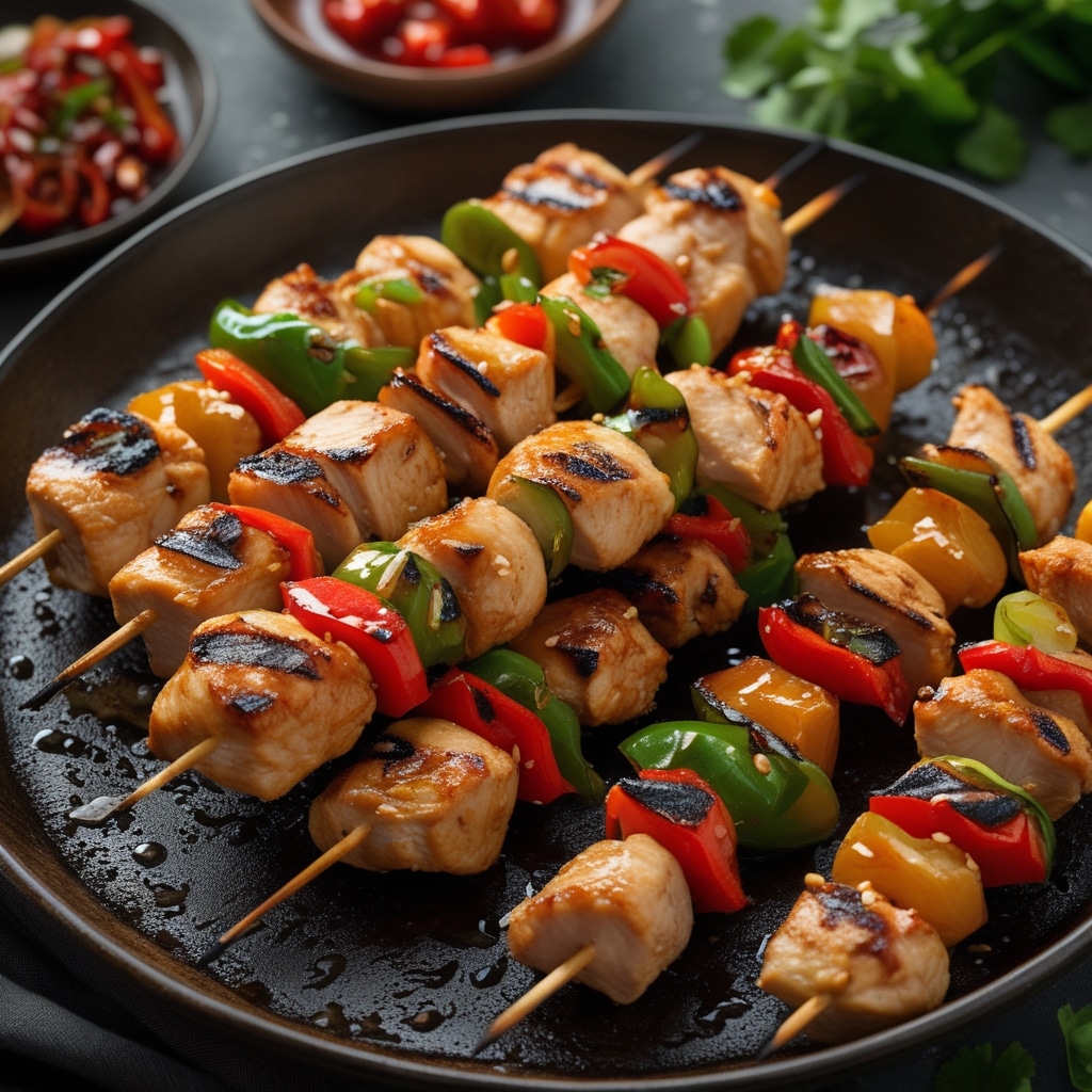 Grilled Asian Chicken Skewers
