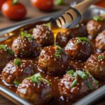 Honey Sriracha Glazed Meatballs