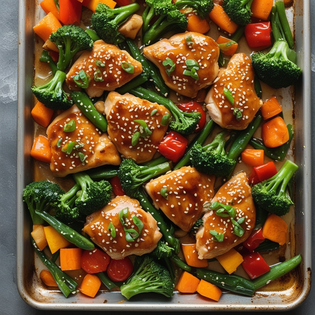 Sheet Pan Sesame Chicken and Veggies