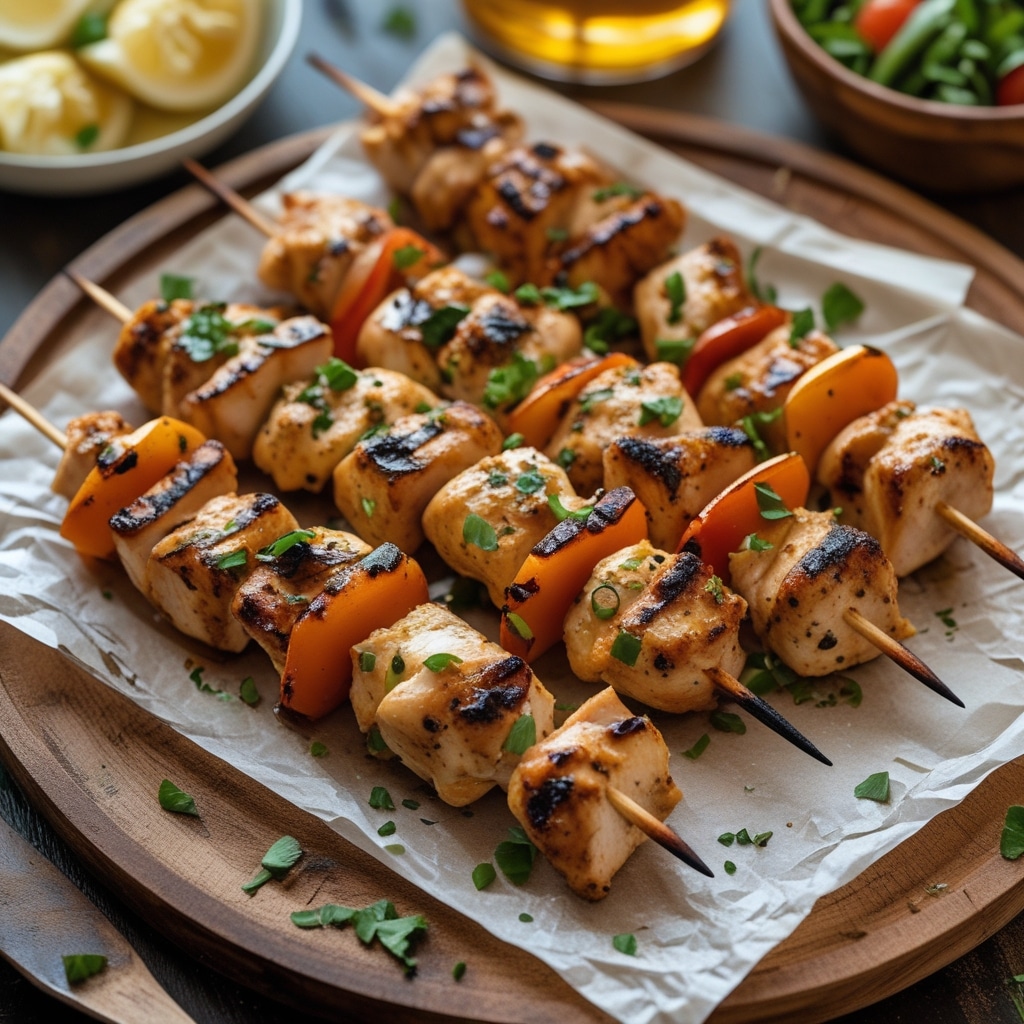 Grilled Cowboy Butter Chicken Skewers