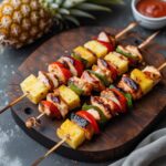 BBQ Pineapple Chicken Kabobs