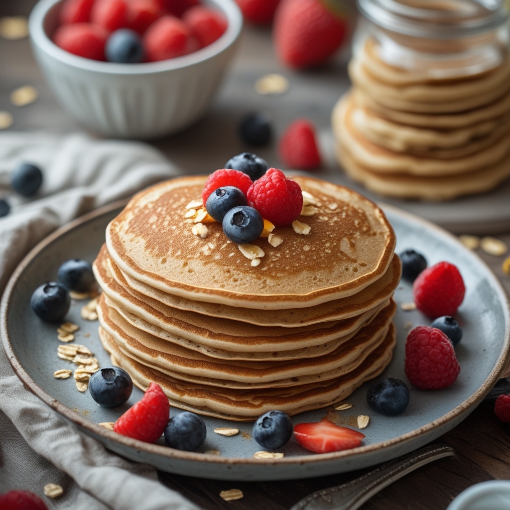 Healthy Oatmeal Pancakes for a Quick School Breakfast