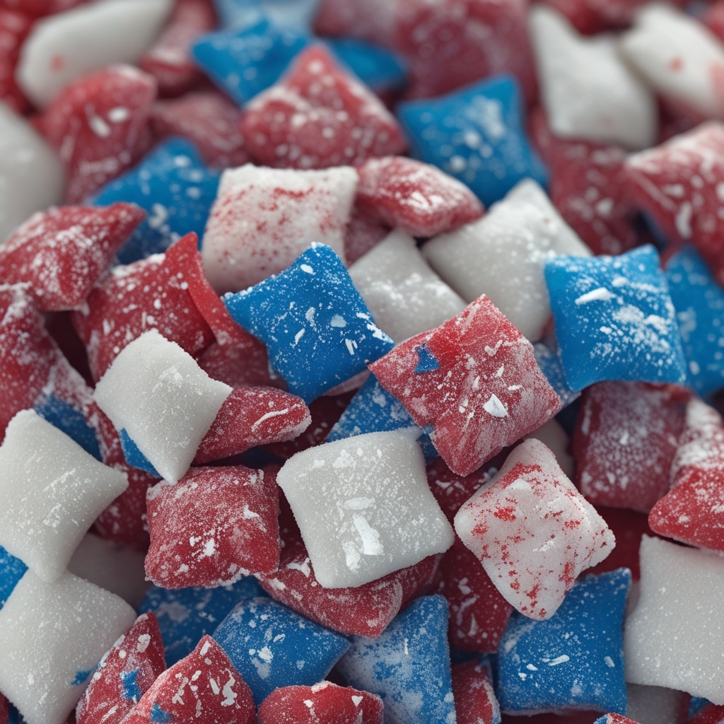 Red White and Blue Muddy Buddies