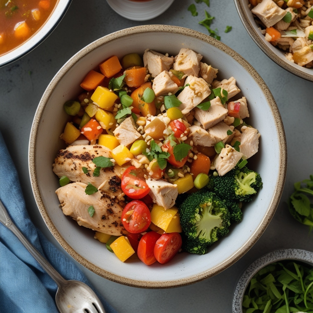 Easy Meal Prep Chicken & Veggie Bowls for School Days