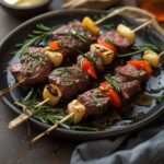 Rosemary Garlic Steak Kebabs