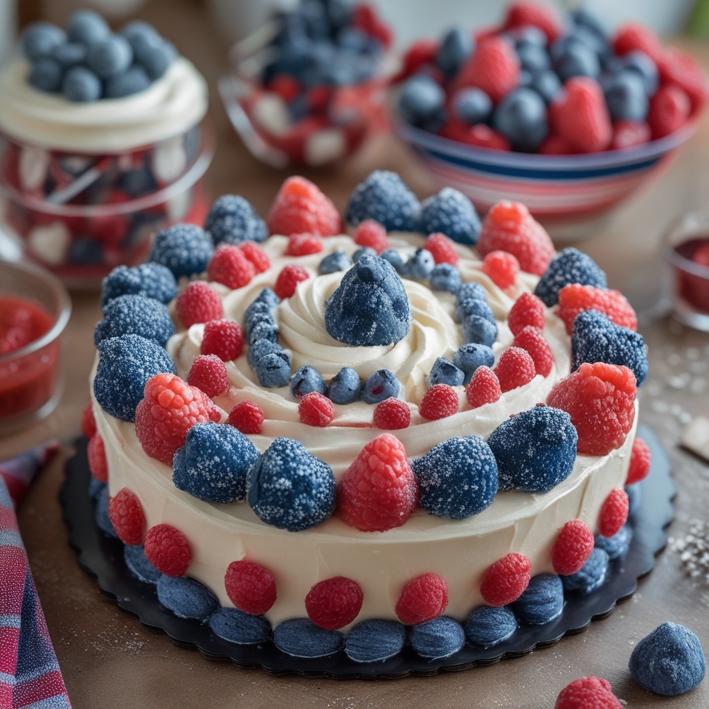 patriotic desserts cakes tutorials July 4th