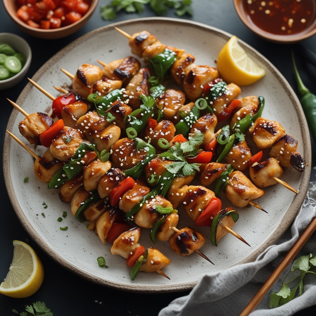 Easy Bang Bang Chicken Skewers Recipe