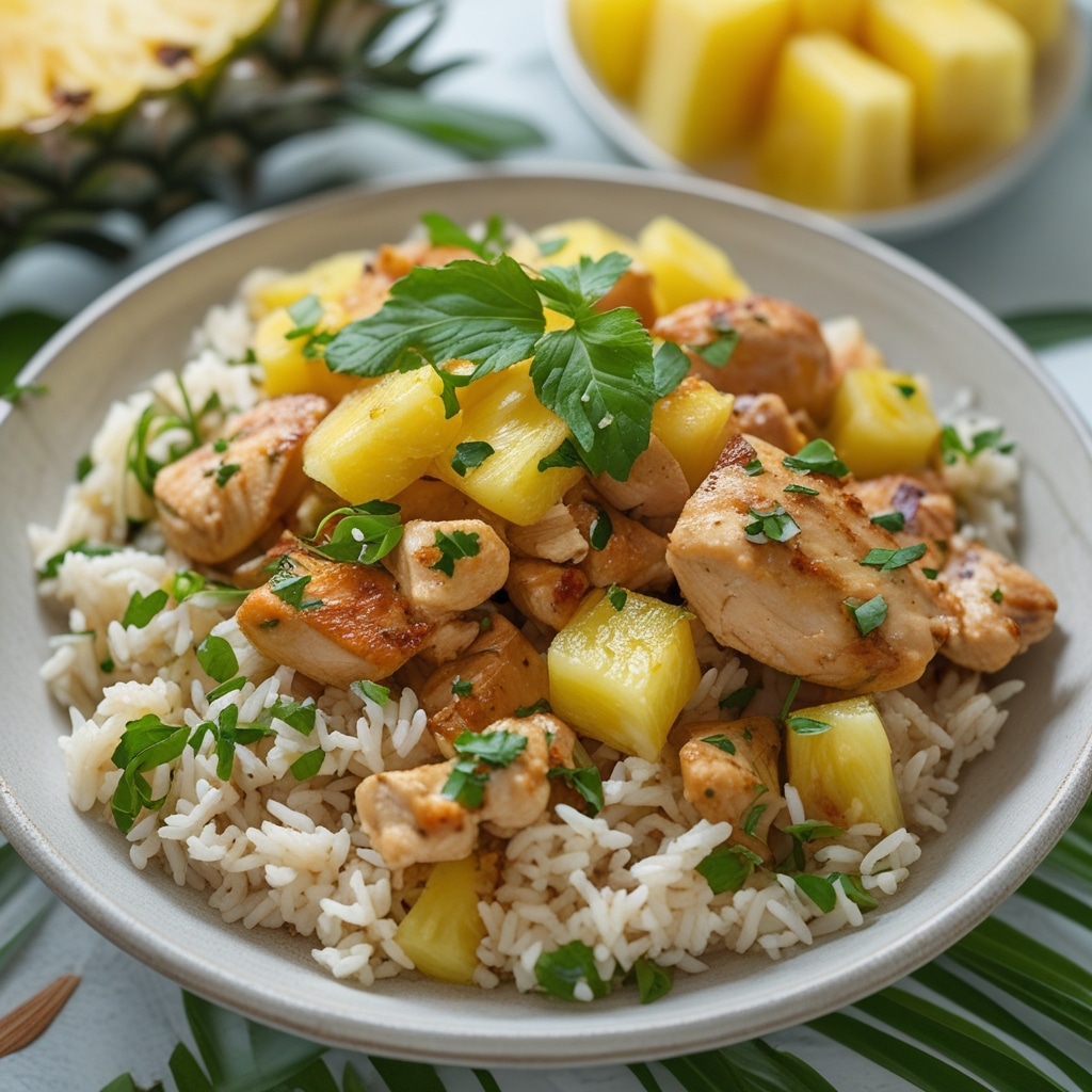 Pineapple Chicken and Rice Tropical