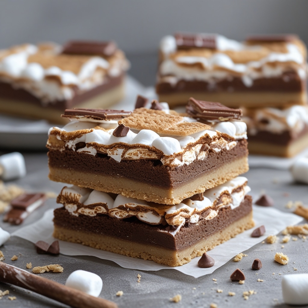Easy Layered S'mores Cookie Bars