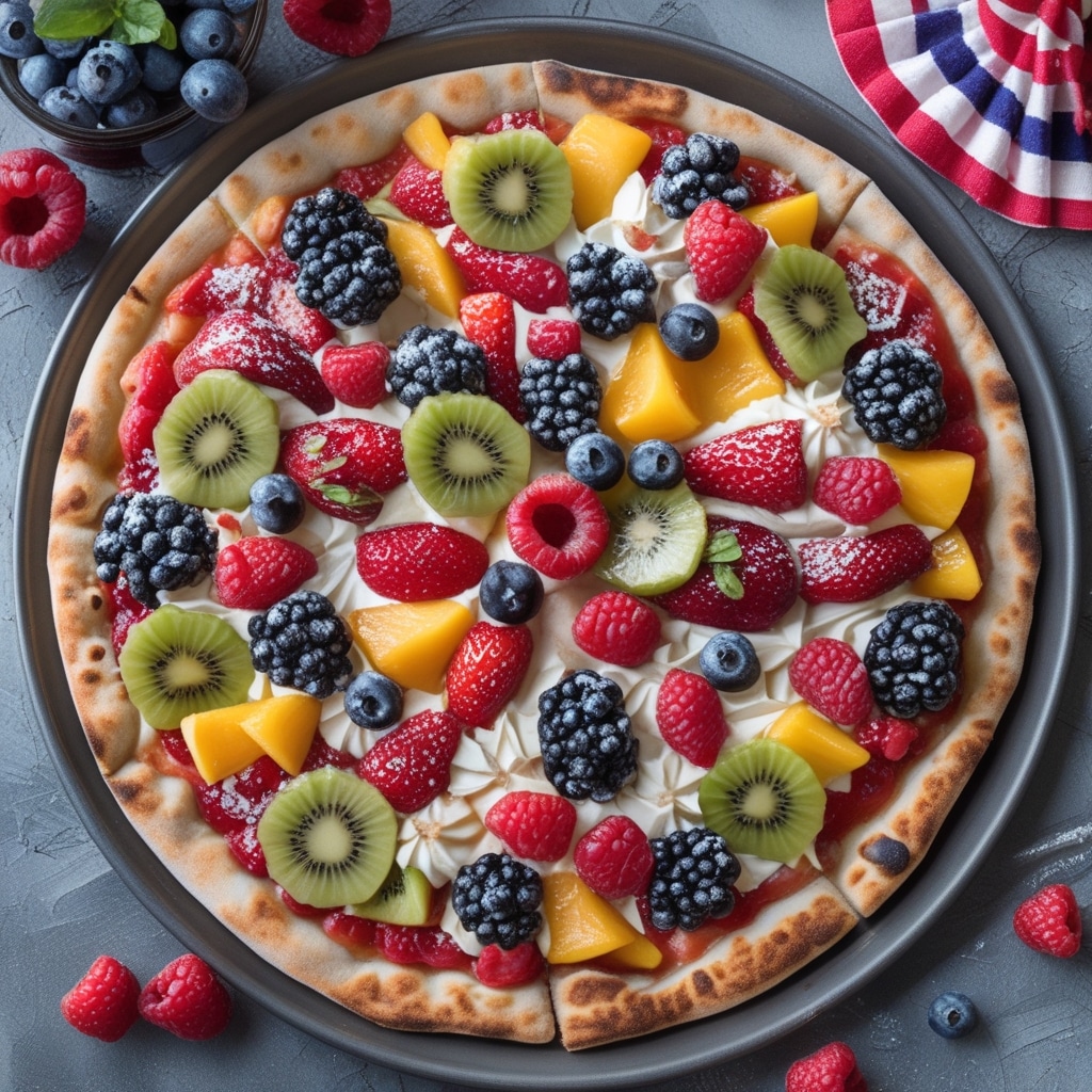 4th of July Fruit Pizza