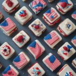 Patriotic Mini Ice Cream Sandwiches
