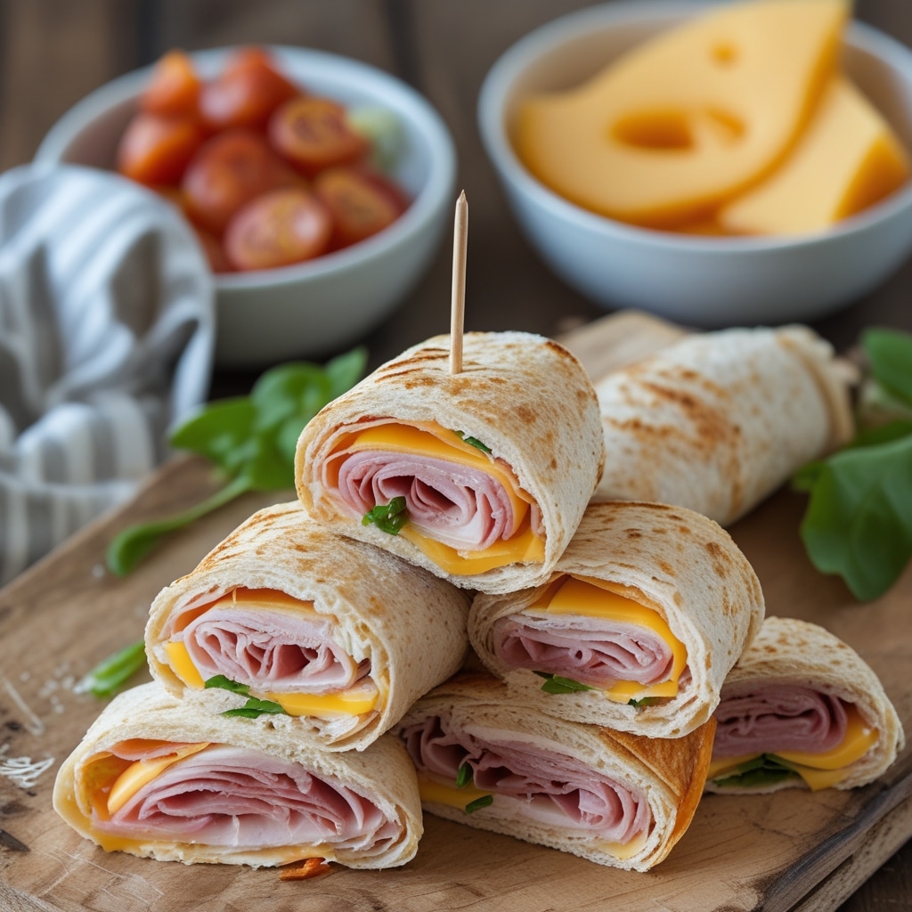 No-Fuss Turkey and Cheese Roll-Ups for Lunchboxes