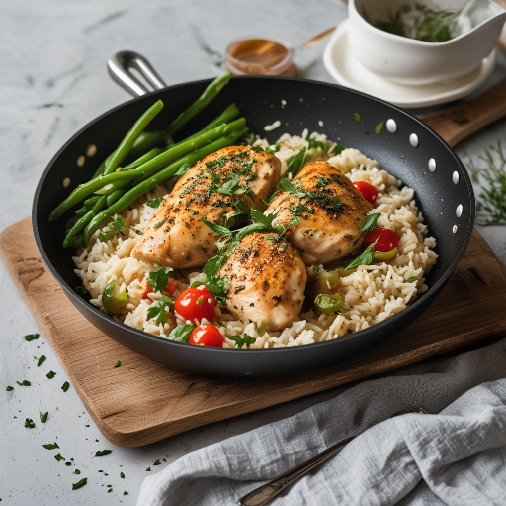 Easy One-Pan Chicken and Rice Dinner | Under 30 Minutes