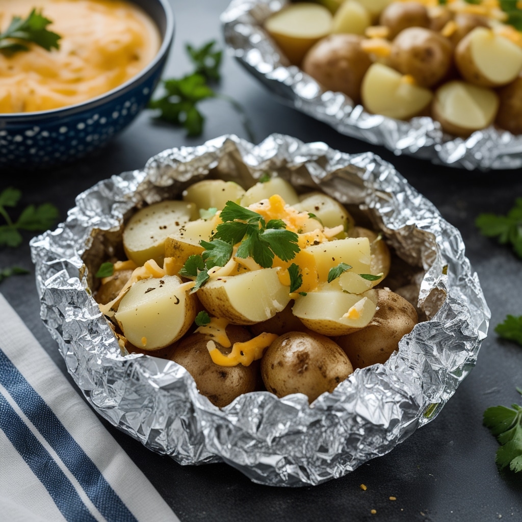 Cheesy Ranch Potato Foil Packs