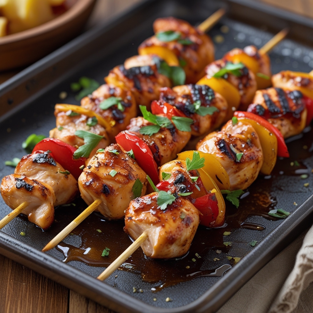 Honey Chipotle Grilled Chicken Skewers