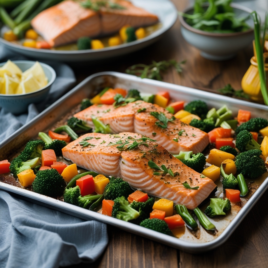 Quick Dinner: Sheet Pan Salmon & Veggies for Family Health