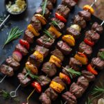 Rosemary Garlic Steak Kebabs