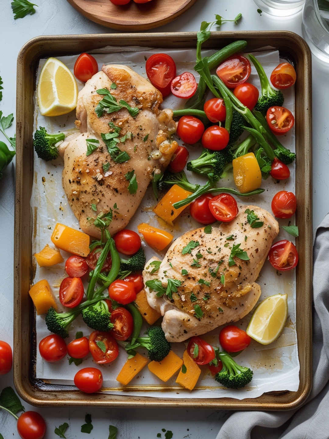Easy Sheet Pan Chicken and Veggies